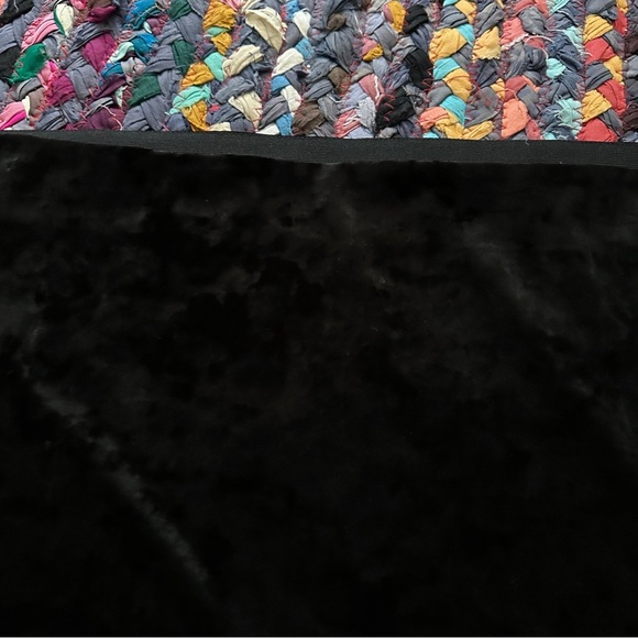 Loft Black Crushed Velvet Mini Skirt Women’s Size XL Stretch Witchy Holiday Goth - Picture 4 of 14